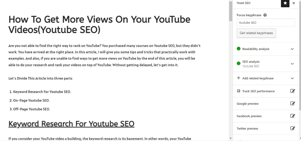 Youtube SEO.