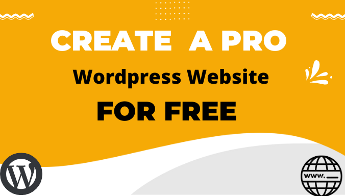free website with wordpress