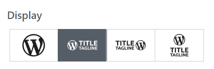 4 Types of Display Settings For logo and Title